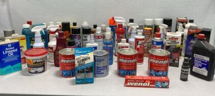 Car Supplies / Polish - Lubricant - Wax - Engine Treatment- Fuel Tank Cleaner and so Much More ( Many of the Items are Unused and Unopened )