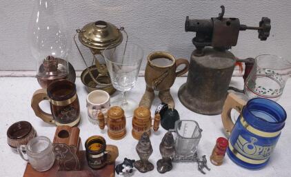Kerosene Torch, Salt & Pepper Shakers, & More.