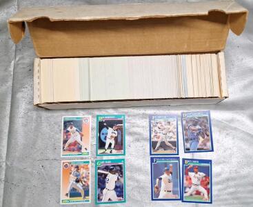 (1) Box Of Assorted Baseball Trading Cards, Including HOFs, Rookies & Stars