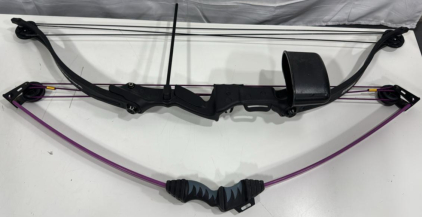 (2) Kids Compound Bows 1 CenterPoint ElkHorn & 1 Bear Scout