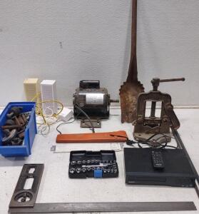 Craftsman AC Motor (model#113.12791,) Hart Ratchet Set, Keuffel & Esser (K&E) Deci-Lon 10 (Model 68-1100) Slide Rule, And More.