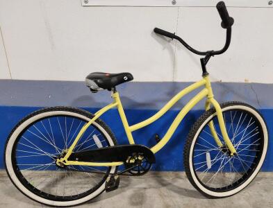 (Yellow) 26" American Flyer Beach Cruiser Bike