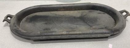 Cast Iron Platter 19x8