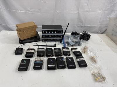 Audio 2000's AMR5411 Wireless Microphone System, 4 Channels, UHF 540-570 MHz