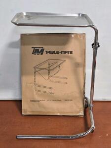 Adjustable Table-Mate TV Tray Table - 20" x 25" & Adjustable Rolling Tray - 32"H