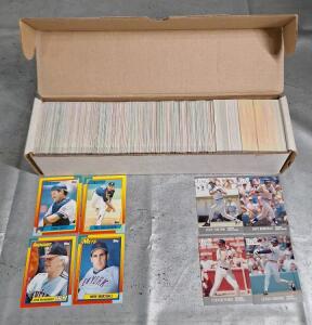 (1) Box Of Assorted. Baseball Trading Cards, Including HOFs, Rookies & Stars