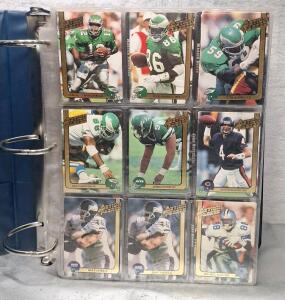 (1) Binder Of Assorted Football Trading Cards, Including HOFs, Rookies & Stars