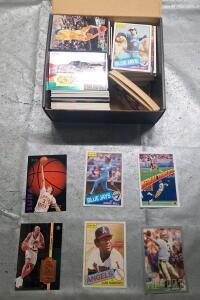 (1) Box Of Assorted Mixed Sports Trading Cards Including, HOFs, Rookies & Stars