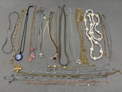 Necklace and Chain Collection, Mixed Metals, Various Pendants and Styles
