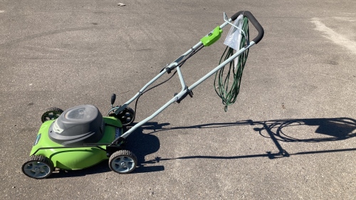 Green works 18” Electric Lawn Mower