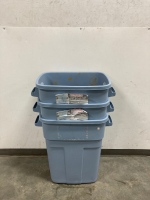 (3) Trash Cans