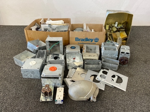 Assortment of Electrical Parts and Staples