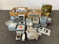 Assortment of Electrical Parts and Staples