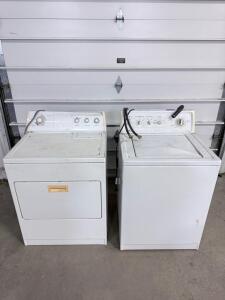 Whirlpool Washer and Dryer Set, Super Capacity, 7 Cycles, White