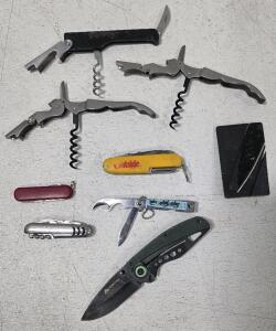 10 Knife Collection ~Cardsharp~ ~Ozark Trail~ and More