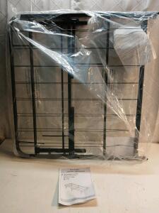 Black Metal Foldable Platform Bed Frame Twin Size