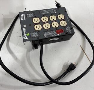 Lightronics AS42L Stage Lighting PDU, 4x1200W, 8 Outlets, 2 Circuits