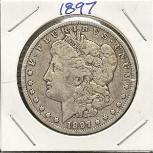 1897 Morgan Dollar, United States, 90% Silver, George T. Morgan Design