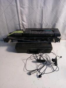 Samson Concert IV Wireless System, CR4 Receiver, CT4L Transmitter, Shure SM10A Mic & More