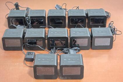 (12) HT150 Hotel Alarm Clocks