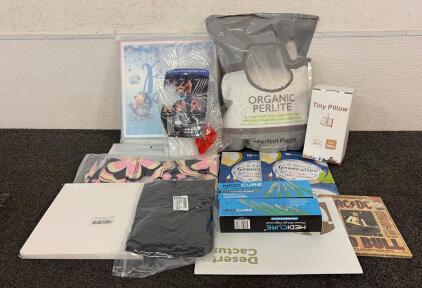 BRAND NEW PRODUCTS!! Including (2) Medicure Sterile Disposable Scapels, BEDSUM 2 Pack Tiny Pillows, 11"x7" Microfiber Mini Pillows, (1) Bag Of Organic Perlite, And So Much More!!