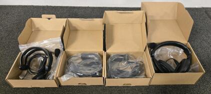 (3) RCA Light Weight Headset Single Muff Headphones, (1) RETGV15 Headphones