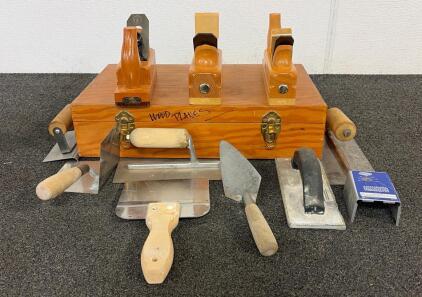 Woodworking Starter Tool Lot Including Trowels And Ulmia Reform Smoothing Planes