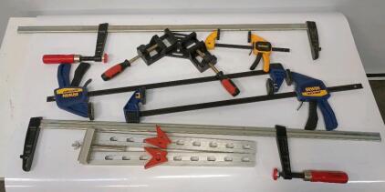 Variety Of Quick And Screw Clamps Including A Corner Clamp