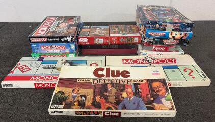 Stay At Home Bundle!! Including A Variety Of 13 Board Games And 2 Puzzles!!
