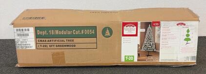 Holiday Time 6-foot Unlit Flocked Pine Artificial Christmas Tree