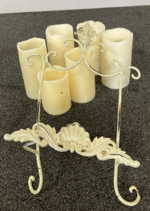 Flameless Battery Operated Candles & Wire Hanger