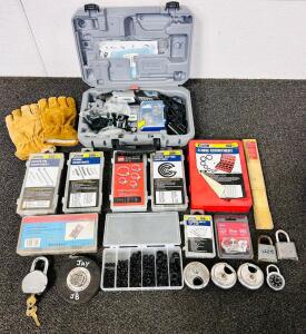Dremel Tool Set with Assorted Hardware, Cotter Pins, Springs, Snap Rings
