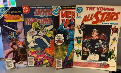 (4) Comic Books; The Young All-Stars, Men Of War & More