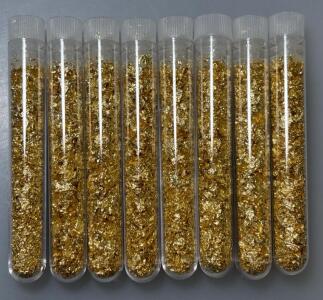 (8) Bottles Of Gold Flakes/Leaf