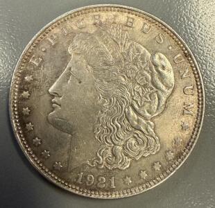 1921 Morgan Silver Dollar Coin