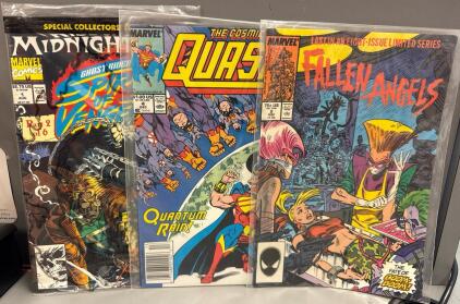 Fallen Angels, Quasar & Ghost Rider & Blaze Spirits Of Vengeance Comic Books