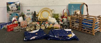 Home Decor, Photo Albums, Sun And Moon Themed Tablecloth, Napkins, Napkin Rings, Candlestick Holders And More