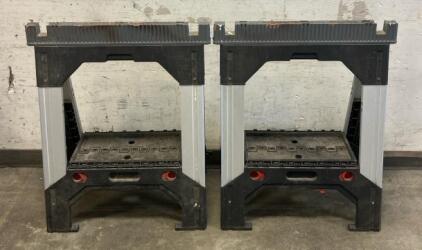 2 Stanley FatMax Adjustable Leg Sawhorse