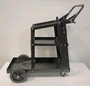 Black Metal Welding Cart