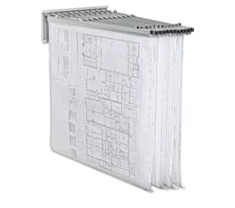 BRAND NEW PRODUCT!! AdirOffice Pivot Wall Rack For Blueprints