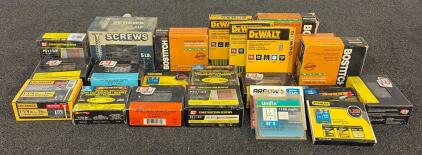 Blue Collar Bundle!! Including Various Types Of Screws, Nails, Staples, And More!!!