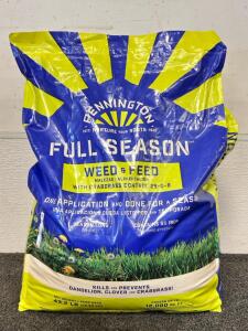 Pennington Full Season Weed & Feed Fertilizer, 43.2 lbs, Covers 12,000 sq. ft.