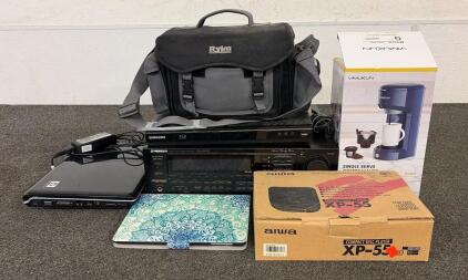 (1) Vimukun KCM202 Single Serve Coffee Maker (Looks Brand New),(1) Samsung DVD Player, (1) Laptop, And So Much More!!