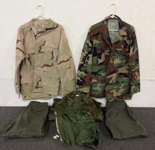 Military Clothing Set, Medium-Long, Camouflage & Olive Drab, Stock No. 8415-01-390-8549