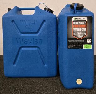(2) Wavian Heavy-Duty 5.8-Gallon (22-liter) Water Cans