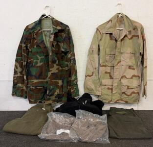 Military Clothing Set, Medium-Long & Medium-XLarge, Camouflage Patterns