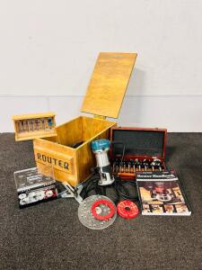 Makita Router Tool Set with Forstner Bits and Accessories