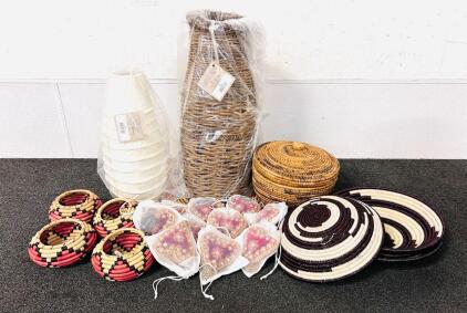 Handcrafted Decorative Basket Set by Full Circle Exchange, Multicolor