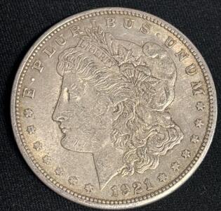1921-S Morgan One Dollar Coin