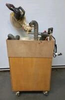 Jet 12" Compound Slide Miter Saw On Homemade Custom Wood Stand On Wheels - 3